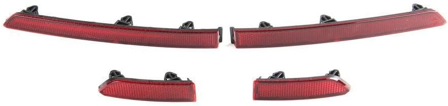 ya 2 8.15 4Pcs Rear Bumper Reflector Right&Left Outside&Inside for VW for Tiguan 5NA945104