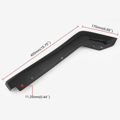 ya 2 8.15 For 2015-2016 for Subaru for Impreza WRX Sti OE Style Rear Spat Valance Lip Poly Black