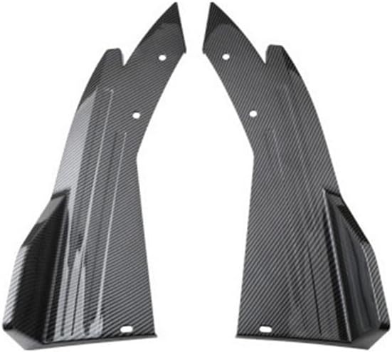 ya 2 8.15 2x Carbon Fiber Look Car Rear Bumper Spoiler Rear Lip Splitter Diffuser Winglet