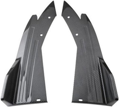 ya 2 8.15 2x Carbon Fiber Look Car Rear Bumper Spoiler Rear Lip Splitter Diffuser Winglet
