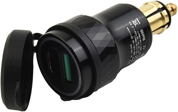 ya 4 8.14 Dual USB for Charger fast for Charger power supply DIN socket adapter suitable for motorcycles