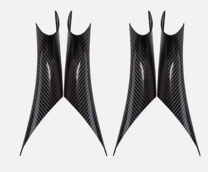 ya 2 8.15 Suitable for BMW 3 4 Series f30 f35 2*Carbon Fiber Interior Door Handle Panel Cover Trim 