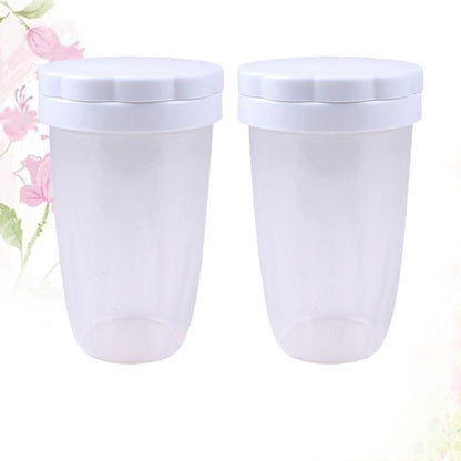 ya 14 9.20 baidi 2PCS Handheld Flour Sieve Sifter Cup Baking Icing Sugar Shaker Sieve Jar-1