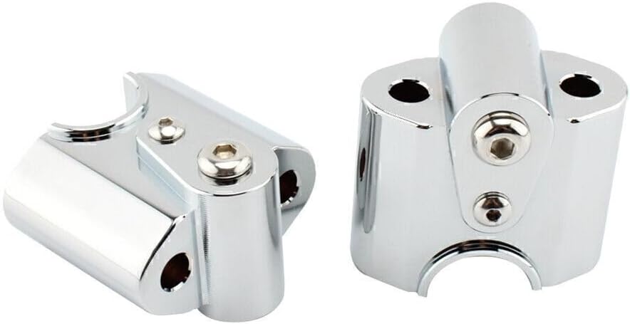 ya 4 8.8.2 Silver Motor Handlebar Risers Handle Bar Lift Clamp Adapters for for BMW R18