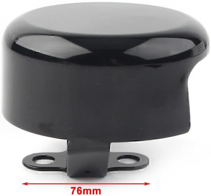 ya 9 10.24 Motorcycle Smooth Horn Cover for Harley Softail FLHX FLT FLHT Dyna Bad Boy
