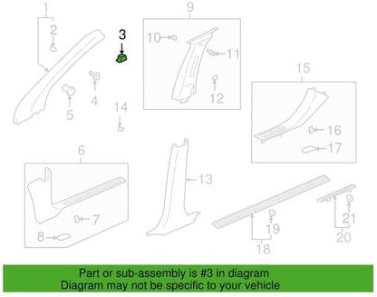 ya 2 8.15 16-Pack Radiator Grille Nut Retention Clips for Universal for Chevrolet for Buick for Cadillac