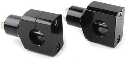 ya 13 9.15 baidi 1 Handlebar Fat Bar Mount Clamps Risers Adaptor Mounts for Harley Fatboy Pair