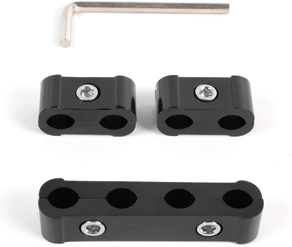 ya 4 8.10 Black Engine Spark Plug Wire Separator Divider Clamp Wire Separator Divider 3PCS