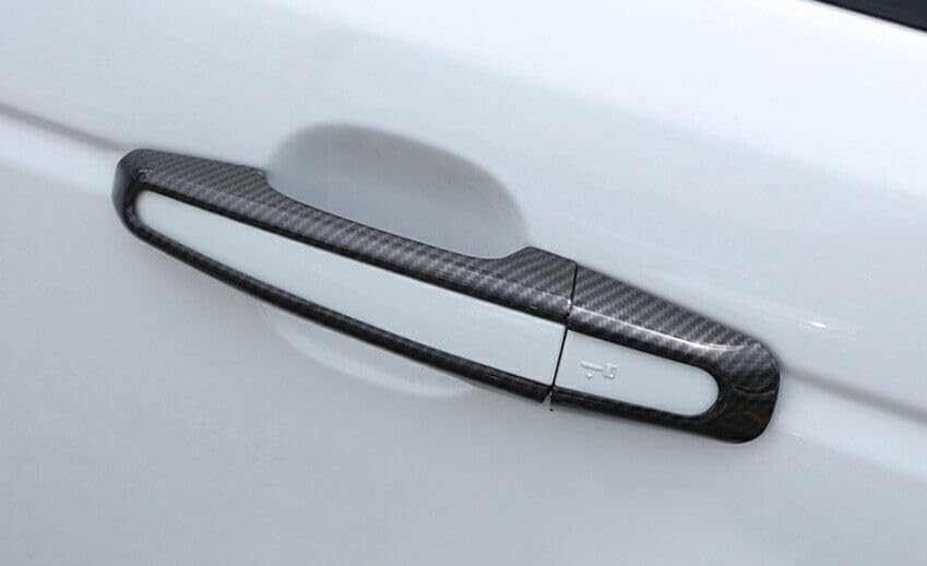 ya 5 8.10 for Land Rover Discovery 5 17-25 Carbon Fiber Out Side Door Handle Cover Trim 8X