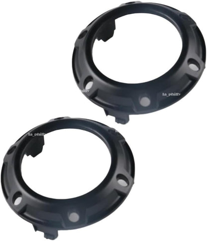 ya 9 10.24 2x L/R Front Fog Light Lamp Black Cover Frame for Mitsubishi for Outlander 2007-2009