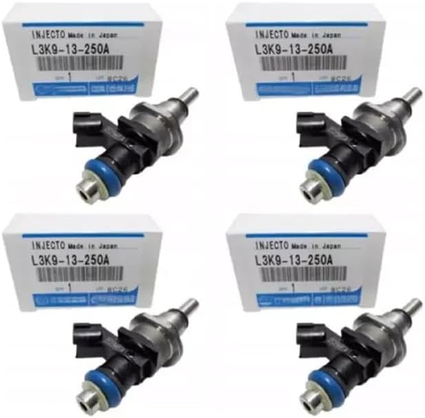 ya 10 9.16 baidi 4-Pack Fuel Injector L3K9-13-250A E7T20171 for Mazda Speed 3 6 CX-7 Turbo 2.3L-
