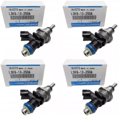 ya 10 9.16 baidi 4-Pack Fuel Injector L3K9-13-250A E7T20171 for Mazda Speed 3 6 CX-7 Turbo 2.3L-
