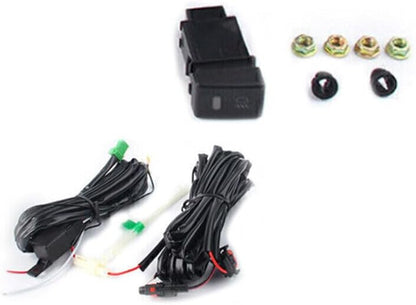 ya 2 8.15 Package fog light+wire switch cover suitable for Isuzu D-Max Hi lander V-Cross Ute 4WD 2016-17