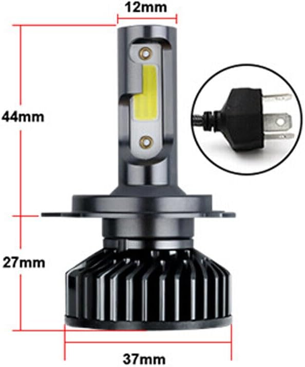 ya 4 8.14 2 * 9003 H4 LED Headlight Bulb Kit 10000W 1000000LM High/Low Beam Super Bright White 