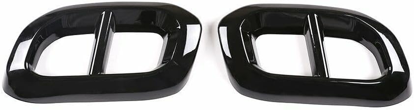 ya 6 8.14 Black ABS Car Exhaust Muffler Tail Pipe Trim For Benz GLC GLE GLS X253 W167 2020