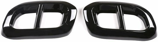 ya 6 8.14 Black ABS Car Exhaust Muffler Tail Pipe Trim For Benz GLC GLE GLS X253 W167 2020
