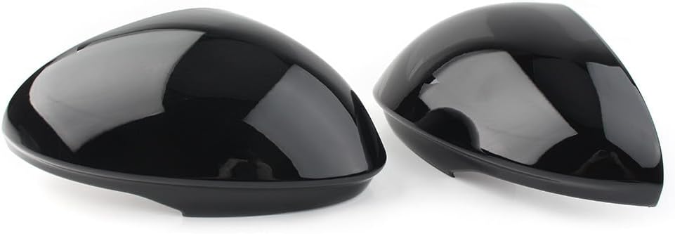 ya 4 8.14 Piano Black Car Side Rearview Mirror Cover Caps Fit for Alfa Romeo Giulia 2017-2024