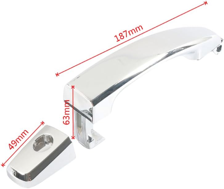 ya 5 8.24 baidi Exterior Door Handle Electroplating Front and Rear Left and Right Suitable for Chevrolet Aveo Captiva Sport Vue