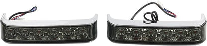 ya 10 9.16 zhengce Chrome Saddlebag Run Brake Tail Light For Harley Touring Street Glide FLHX