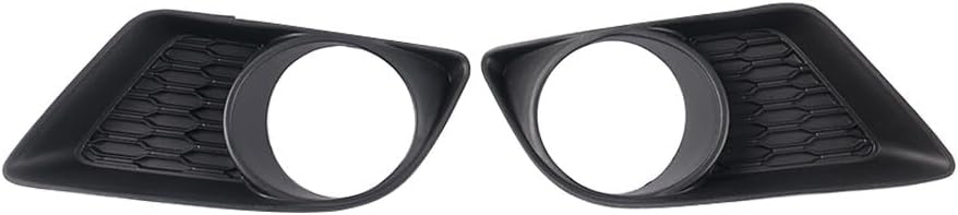ya 9 10.24 2Pcs Front Fog Light Cover Bezel Black Left+Right For 2011-2014 for Charger