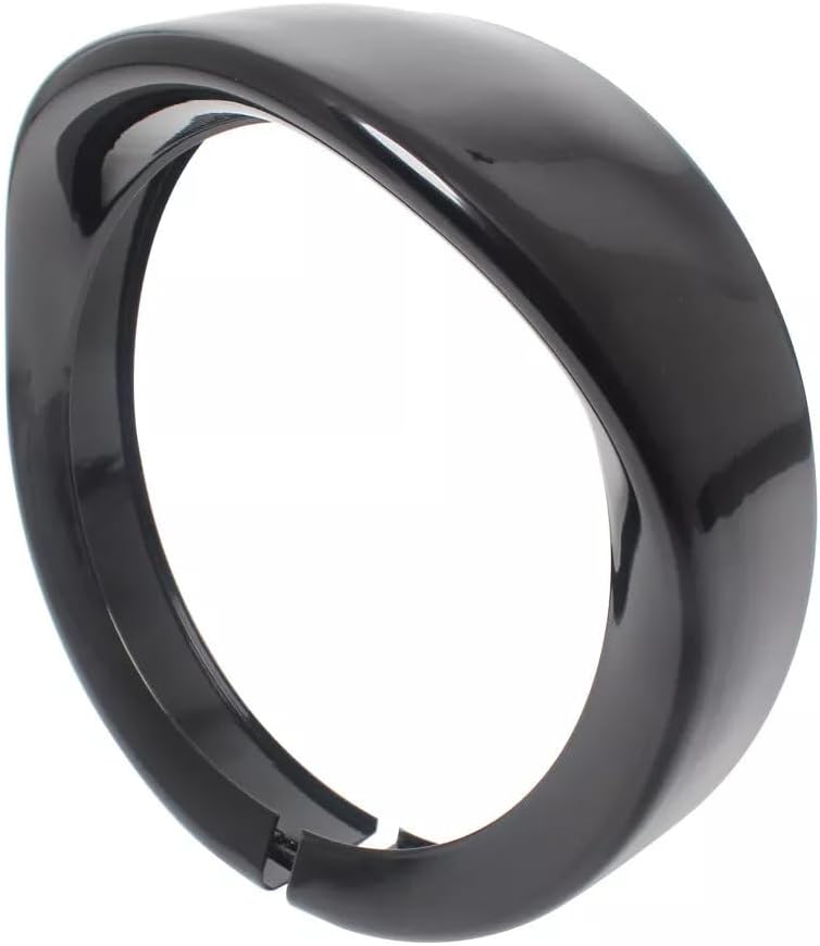 ya 6 8.14 Motorcycle headlight sunshade style decorative ring 7 inches suitable for Harley Touring soft tail black