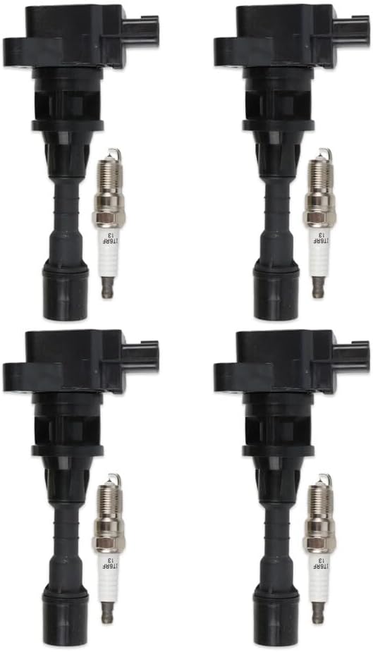 ya 9 10.24 4x Ignition Coil & 4x Iridium Spark Plug Fit for 2006-2008 for Mazda 5 UF541