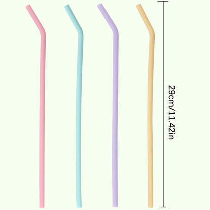 ya 14 9.20 baidi Eco Friendly Silicone Straws Re ble Silicone Drinking Straws Kitchen Suppl-wq-1