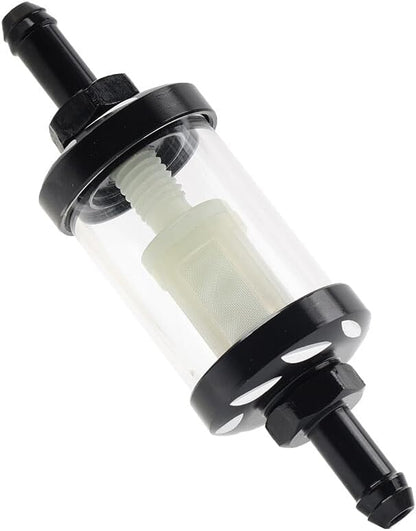ya 15 10.19 zhengce 8MM 5/16 Inline Reusable Motorcycle Gas Fuel Filter Universal