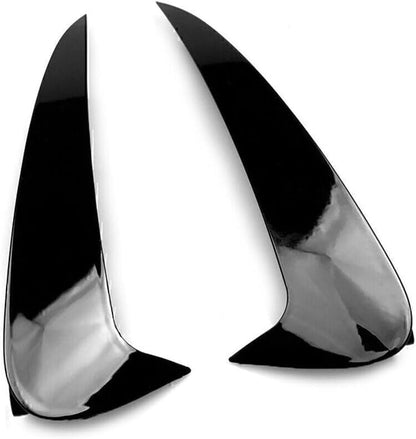 ya 4 8.14 Rear Bumper Spoiler Canard Air Vent for Mercedes-Benz C Class Coupe C205 Blk