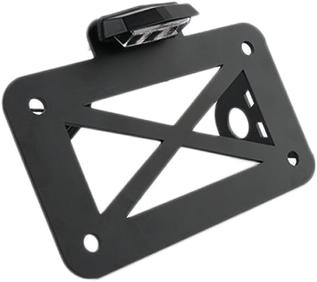 ya 4 8.14 Motorcycle License Plate Bracket Side Mount Tail Light For Harley Chopper Bobber