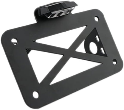 ya 4 8.14 Motorcycle License Plate Bracket Side Mount Tail Light For Harley Chopper Bobber