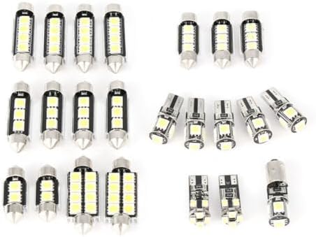 ya 13 9.15 baidi 40 piece 6500K LED indoor light bulb kit for car trunk dome license plate l