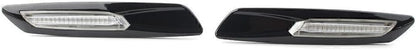 ya 4 8.8 Carbon F10 Style Sequential LED Side Marker Amber Lights Fit for BMW 1 3 5 Series