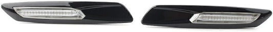 ya 4 8.8 Carbon F10 Style Sequential LED Side Marker Amber Lights Fit for BMW 1 3 5 Series