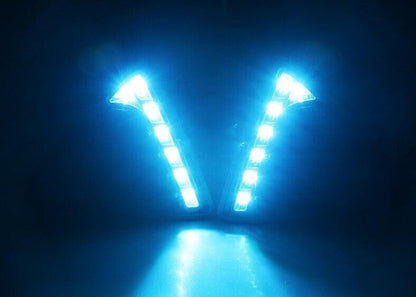 ya 7 8.24 baidi LED Front Bumper Lamp Refit Day Running Light Turn Lamp Car for Ford Focus 12-14