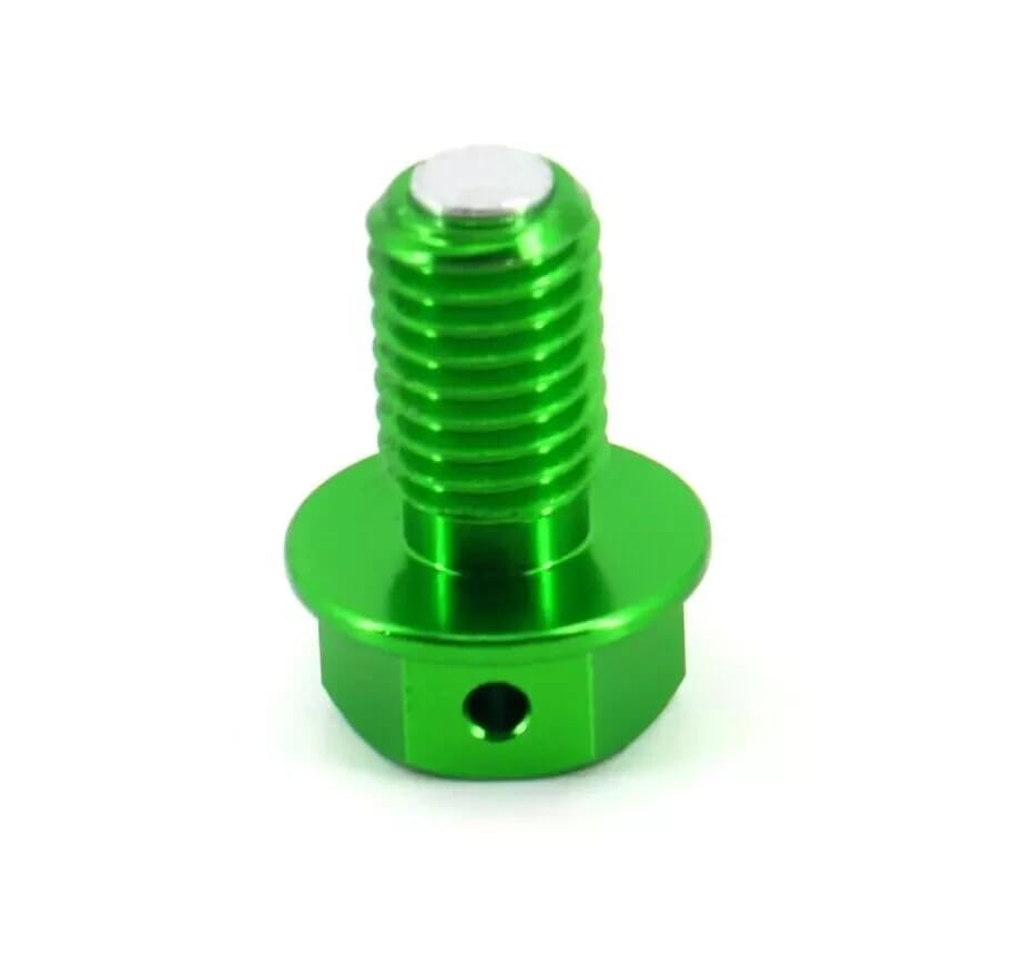 ya 4 8.8.2 Billet Magnetic Oil Drain Plug FIT for Kawasaki KX250F 2004 KX450F 2016-2017 Green