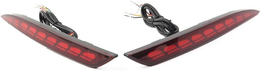 ya 2 8.15 Rear Bumper Reflector Brake Light Dynamic Dragon Scale Fit for Tesla Model 3 2017-22
