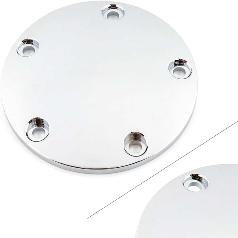ya 4 8.14 5 Hole Domed Point Timing Ignition Timer Cover Chrome for Harley Softail Touring