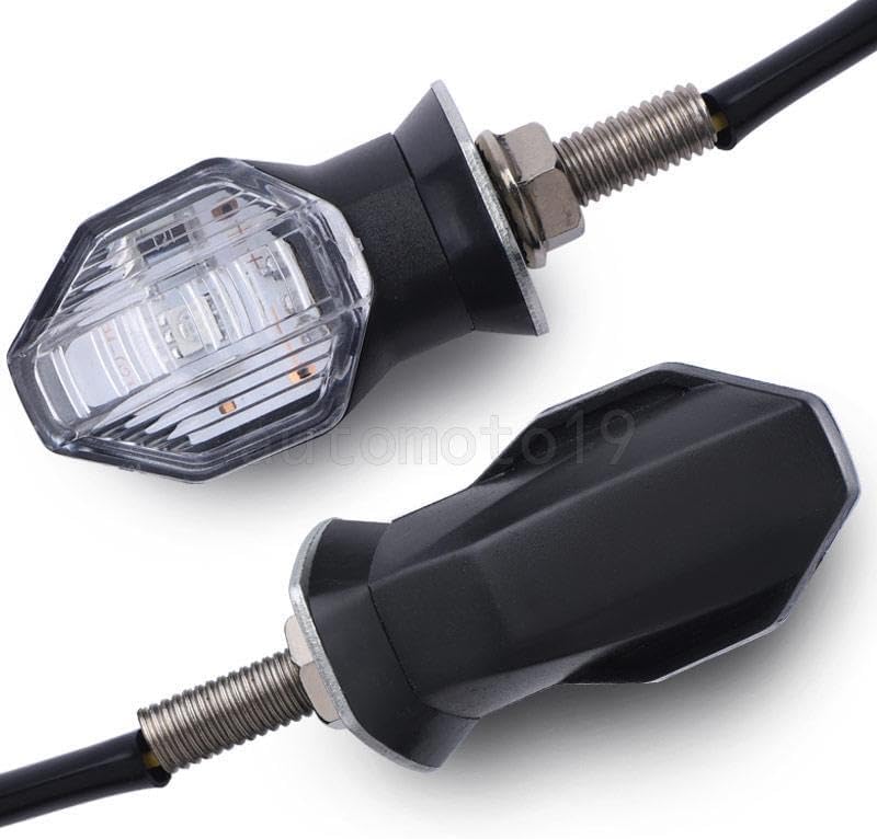 ya 7 8.24 baidi 2x Motorcycle LED Amber Turn Signal Lights Blinker Indicator for Suzuki for Yamaha