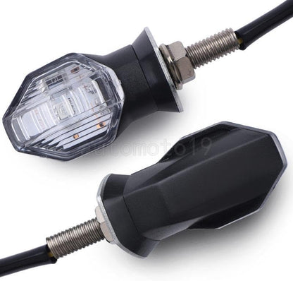 ya 7 8.24 baidi 2x Motorcycle LED Amber Turn Signal Lights Blinker Indicator for Suzuki for Yamaha