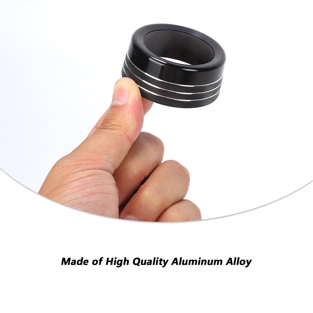 ya 4 8.24 baidi Interior Gear Shift Switch Knob Cover Trim Ring for Dodge for Ram 1500 2013-17 Black