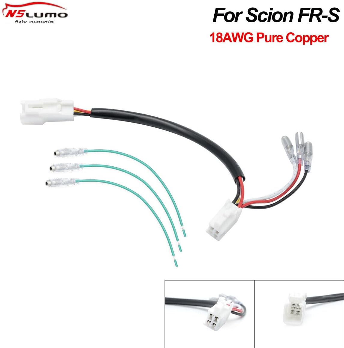 ya 7 8.24 baidi 4x for Scion FR-S 17-20 F1 rear tail light 4th rear brake light plug and play wiring harness 