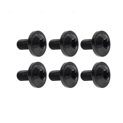 ya 9 10.24 6pcs Alloy Bolts Truss Torx Head Screws M5x25mm for Motorcycle Black
