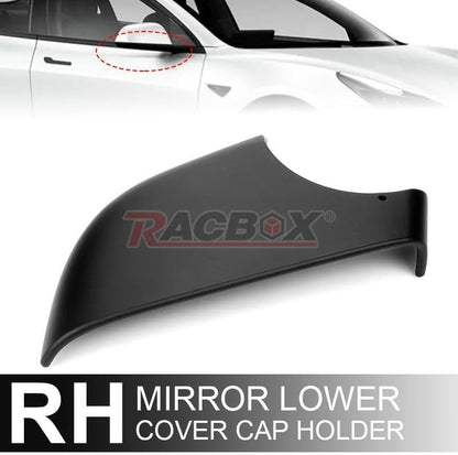 ya 11 9.14 baidiRight Door Side Rearview Mirror Cover Trim Cap Black Fit 2017-2022 for Tesla for Model 3
