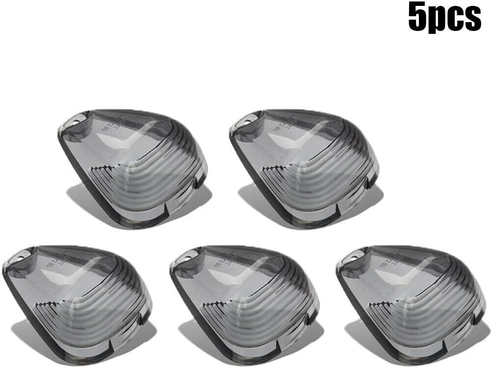 ya 13 9.15 baidi Roof Running Lens Marker Light Cover Smoke Cab Useful 5pcs ABS Plastic