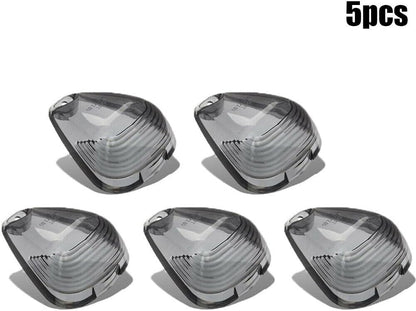 ya 13 9.15 baidi Roof Running Lens Marker Light Cover Smoke Cab Useful 5pcs ABS Plastic