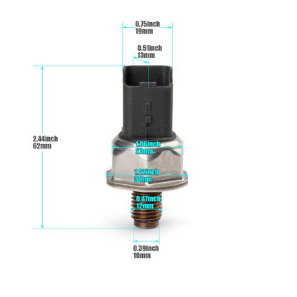 ya 4 8.8 1XCommon Rail Pressure Sensor for Citroen Scudo for Peugeot 55PP06-03 9658227880