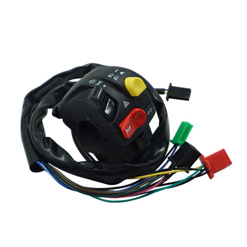 ya 12 10.8 zhengce Motorcycle 7/8 22mm Handlebar Low/High Beam Multi-Function Buttons Switches