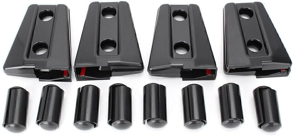 ya 9 10.24 8x Door Hinge Covers Protector Trim Fit for Jeep for Wrangler JK 4 Door 200