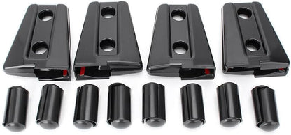 ya 9 10.24 8x Door Hinge Covers Protector Trim Fit for Jeep for Wrangler JK 4 Door 200